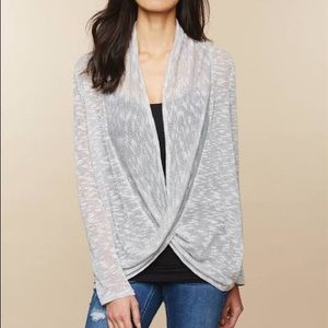 Lightweight knit twist front nursing top